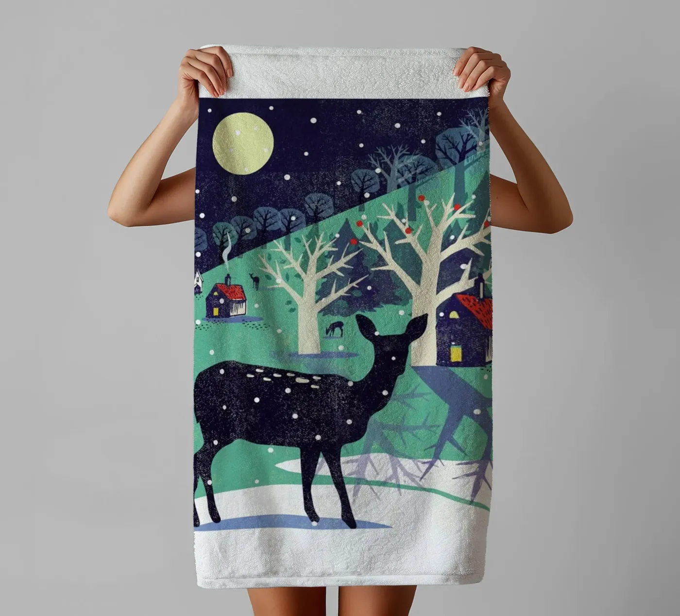 Deer badhanddoek van Rocket68