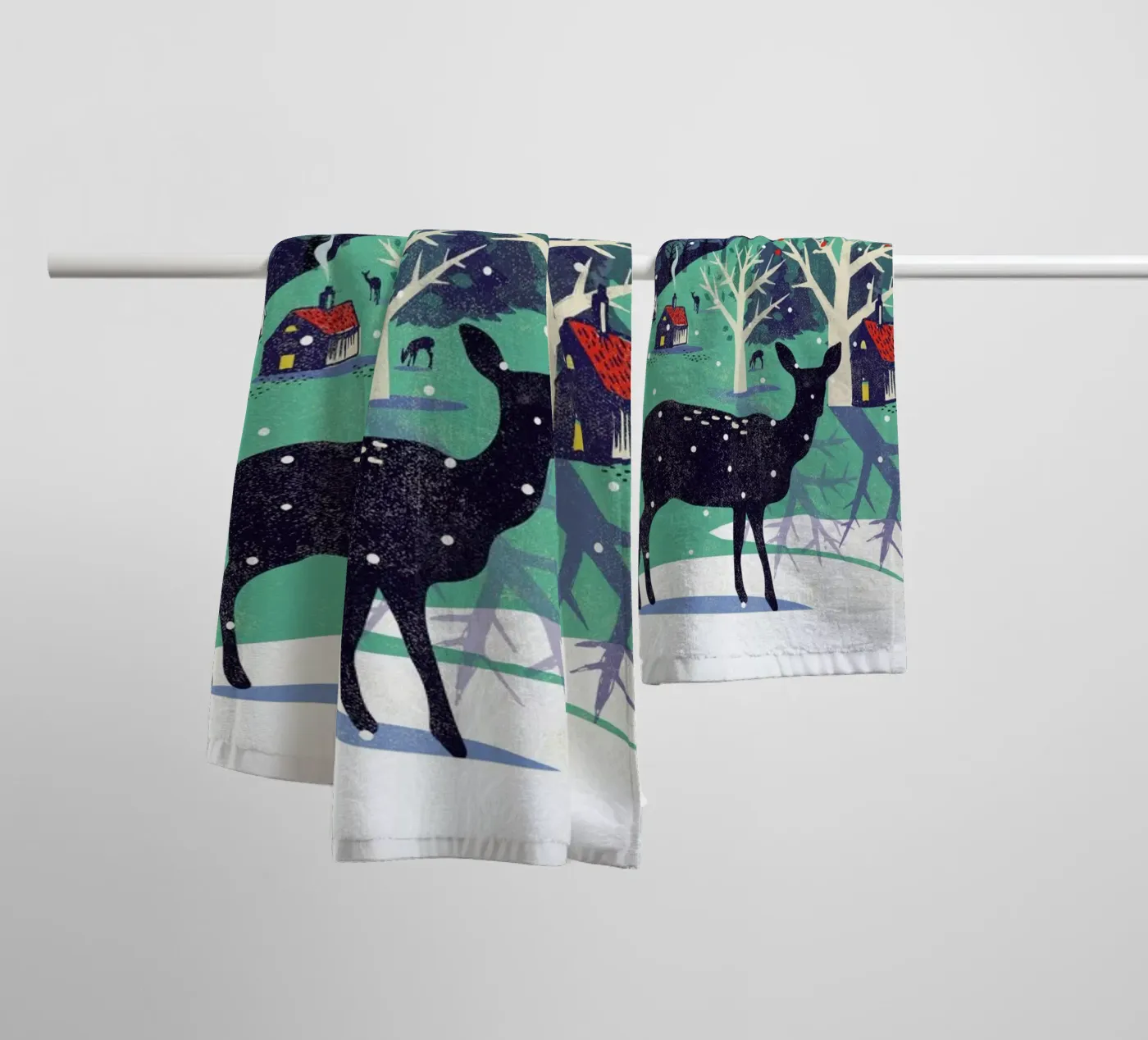 Deer badhanddoek van Rocket68