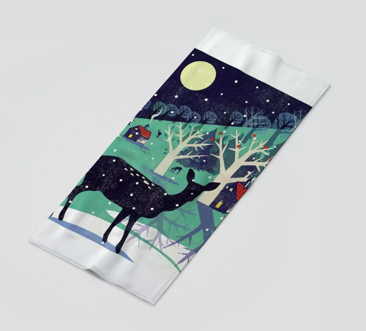 Deer beach towel by Rocket68