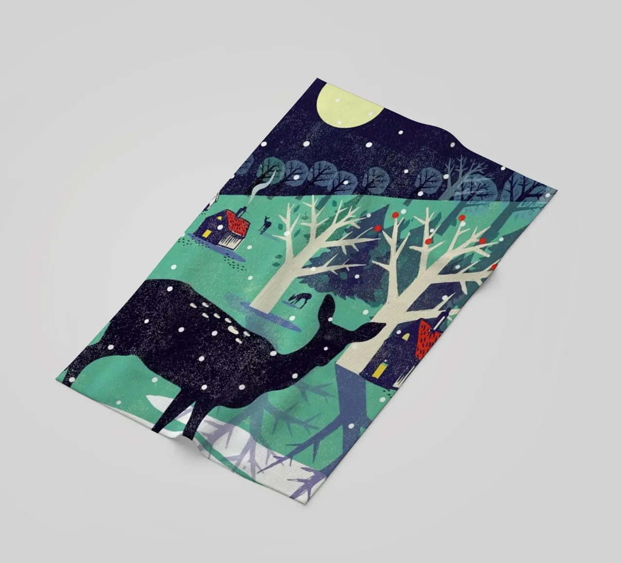 Deer beach towel by Rocket68