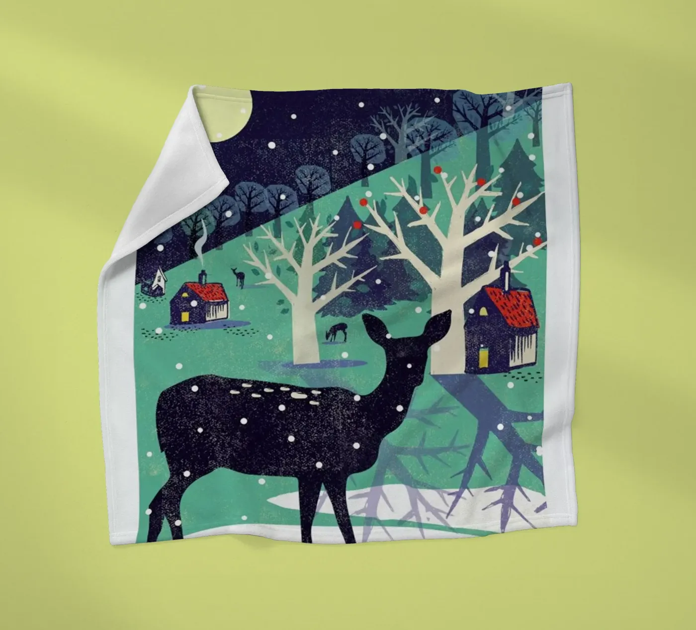 Deer fleecedeken van Rocket68