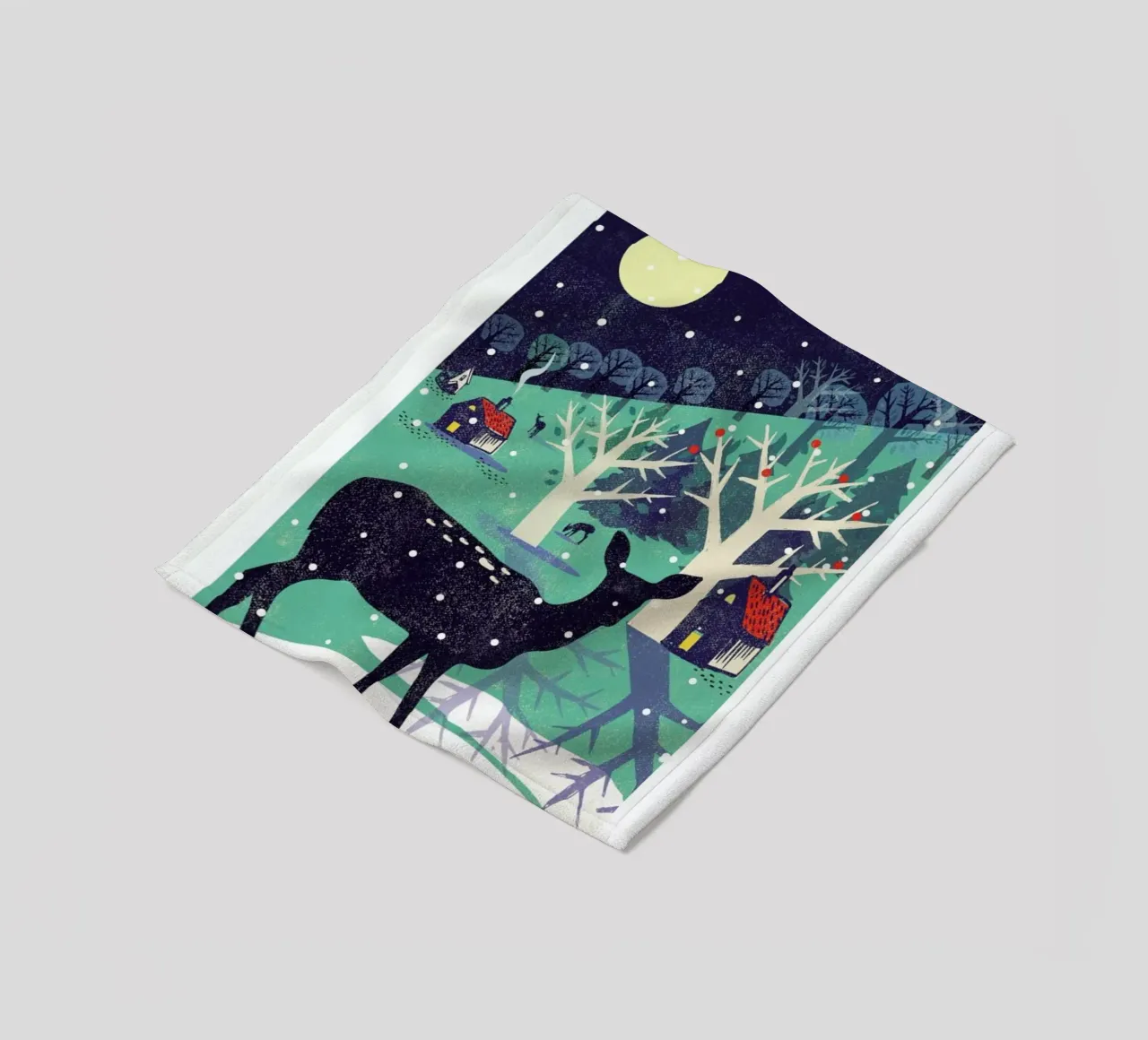 Deer Fleecedecke von Rocket68