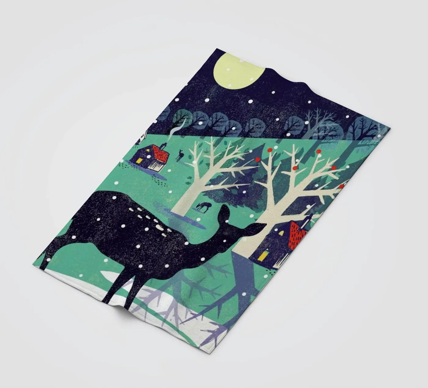 Deer fleece blanket by Rocket68