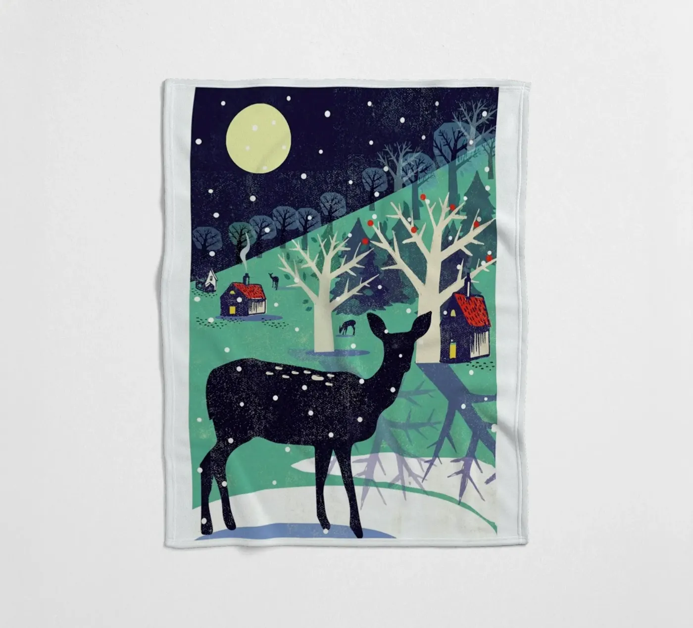 Deer fleece blanket by Rocket68