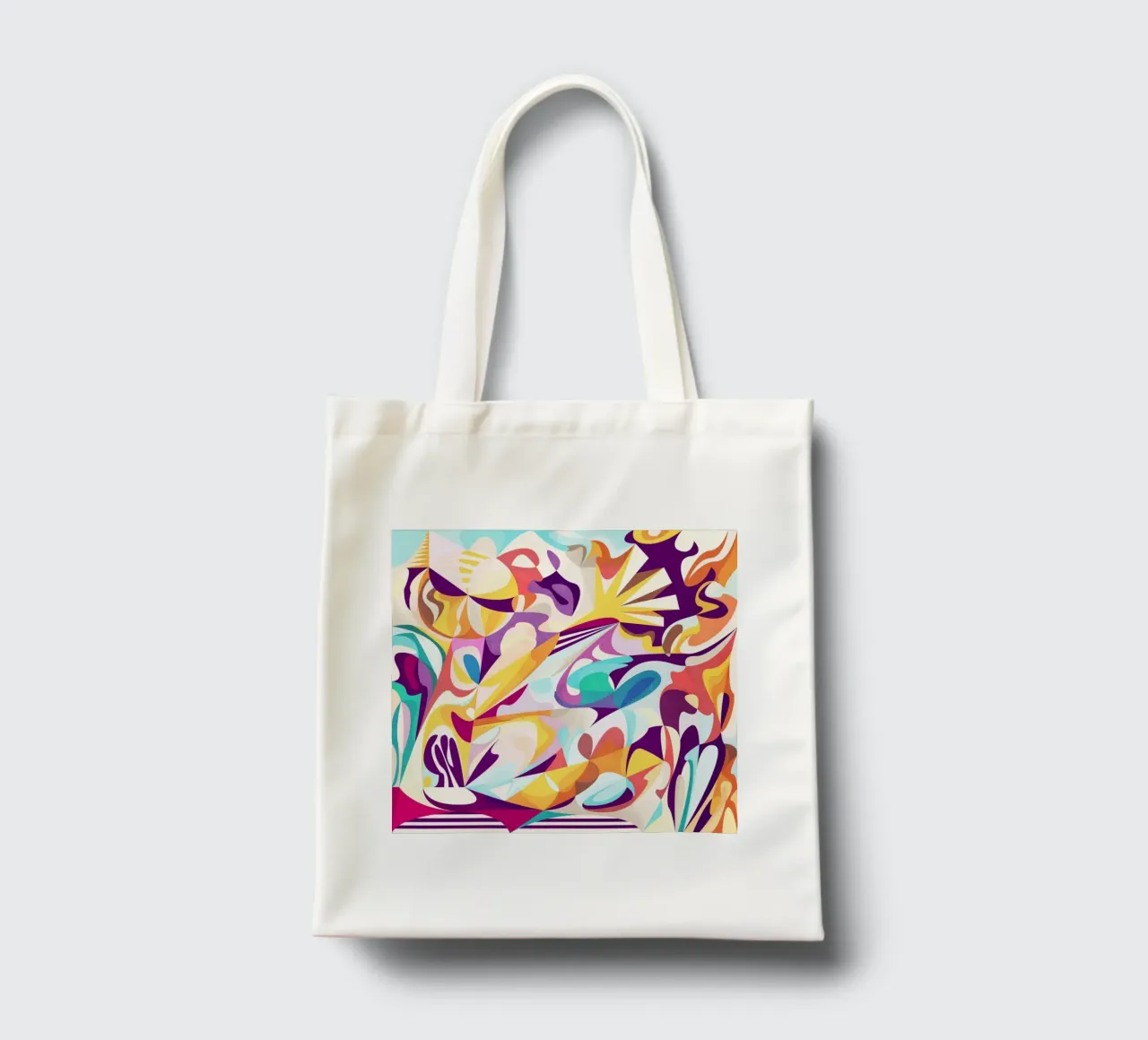 Colorful Story tote bag by lovely lines