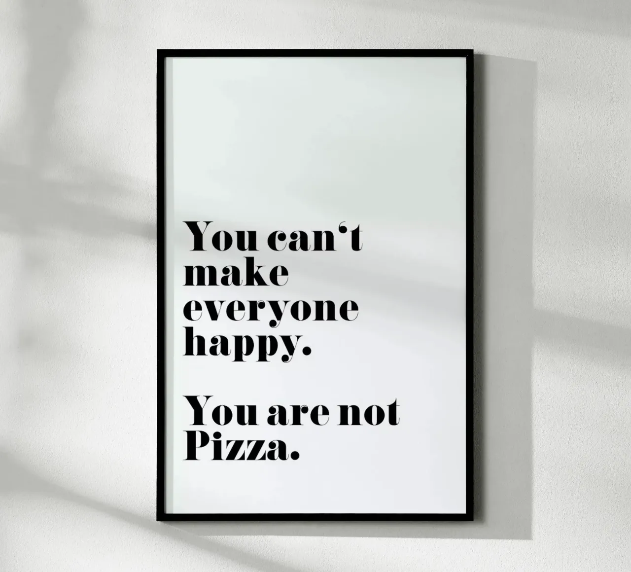 Pizza poster met kunststof frame van typealive