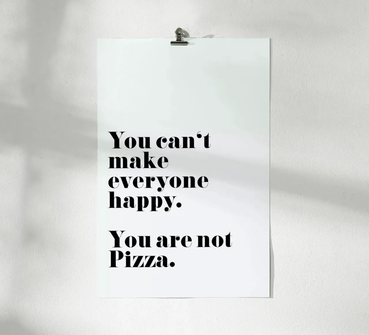 Pizza poster met kunststof frame van typealive