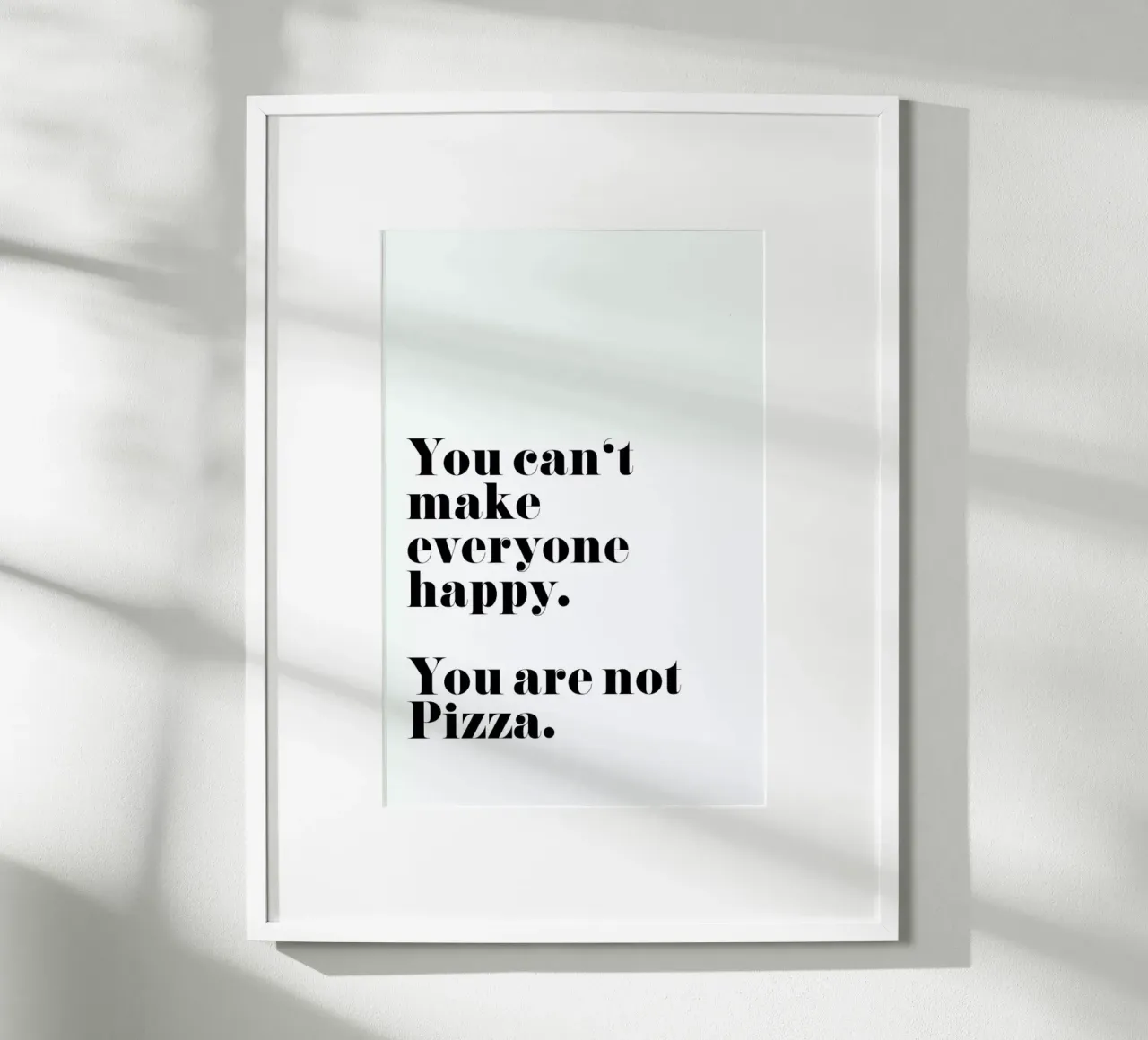 Pizza poster met kunststof frame van typealive