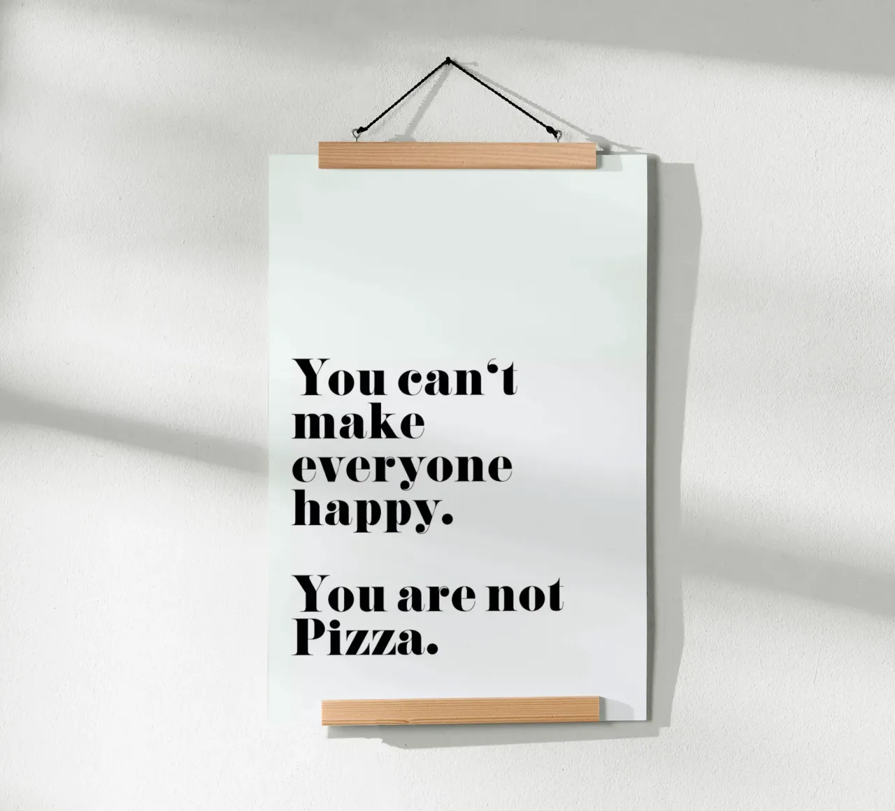 Pizza poster met kunststof frame van typealive