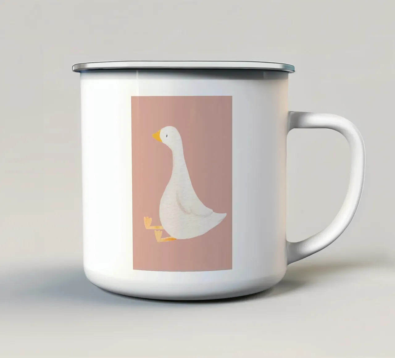 Minimal Mood Goose tazza in smalto da KidzStudio