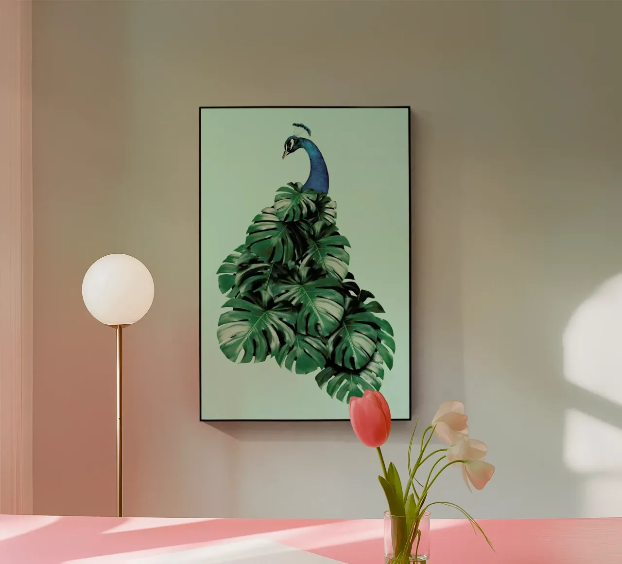 Monstera Bird plexiglass da Jonas Loose