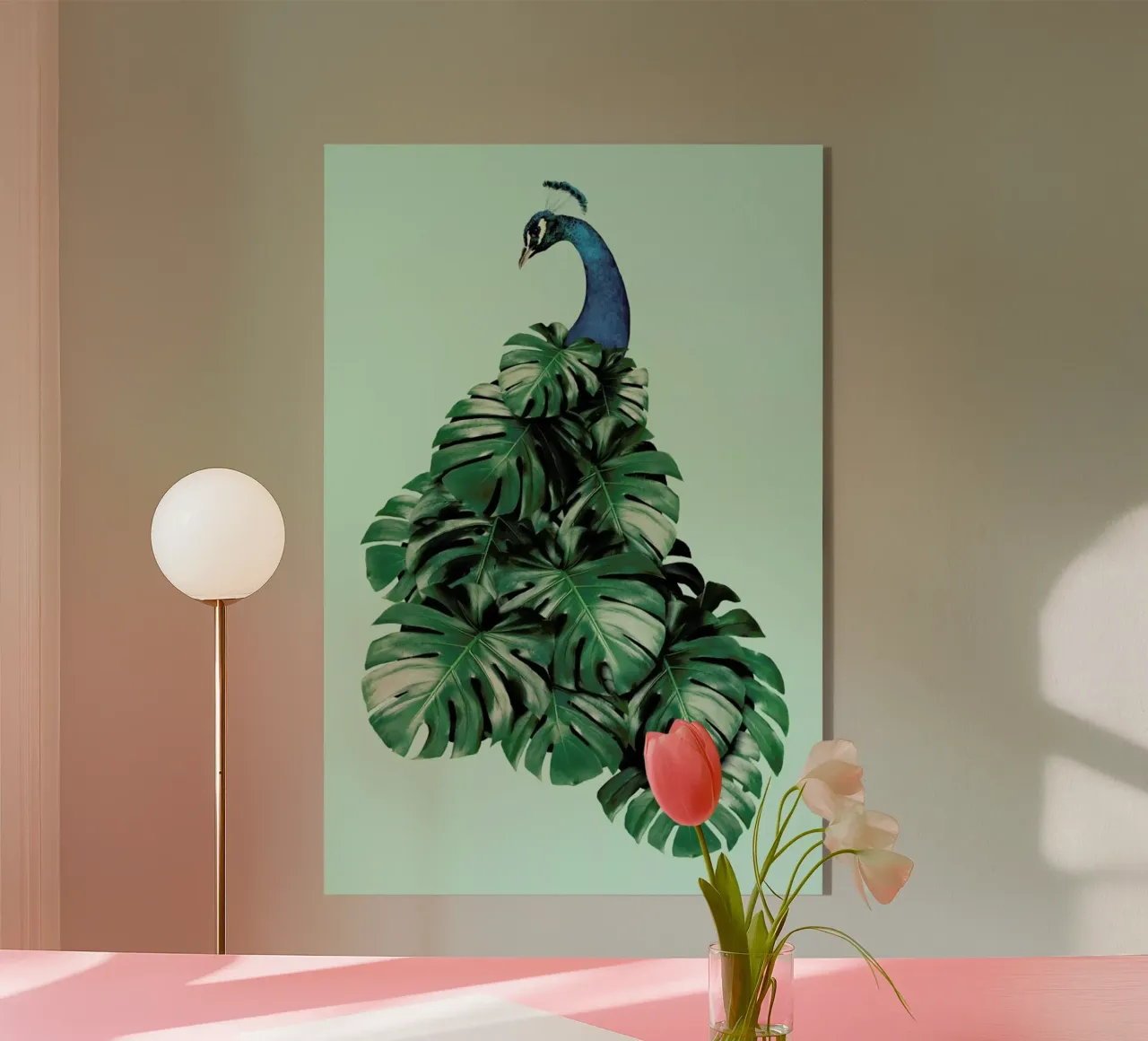 Monstera Bird plexiglass da Jonas Loose