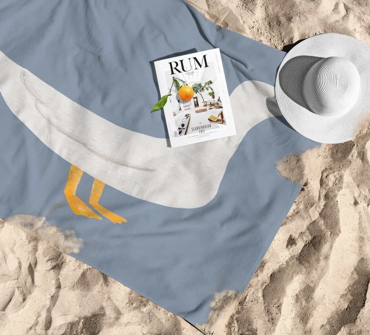 Light as a feather & self-confident beach towel by KidzStudio