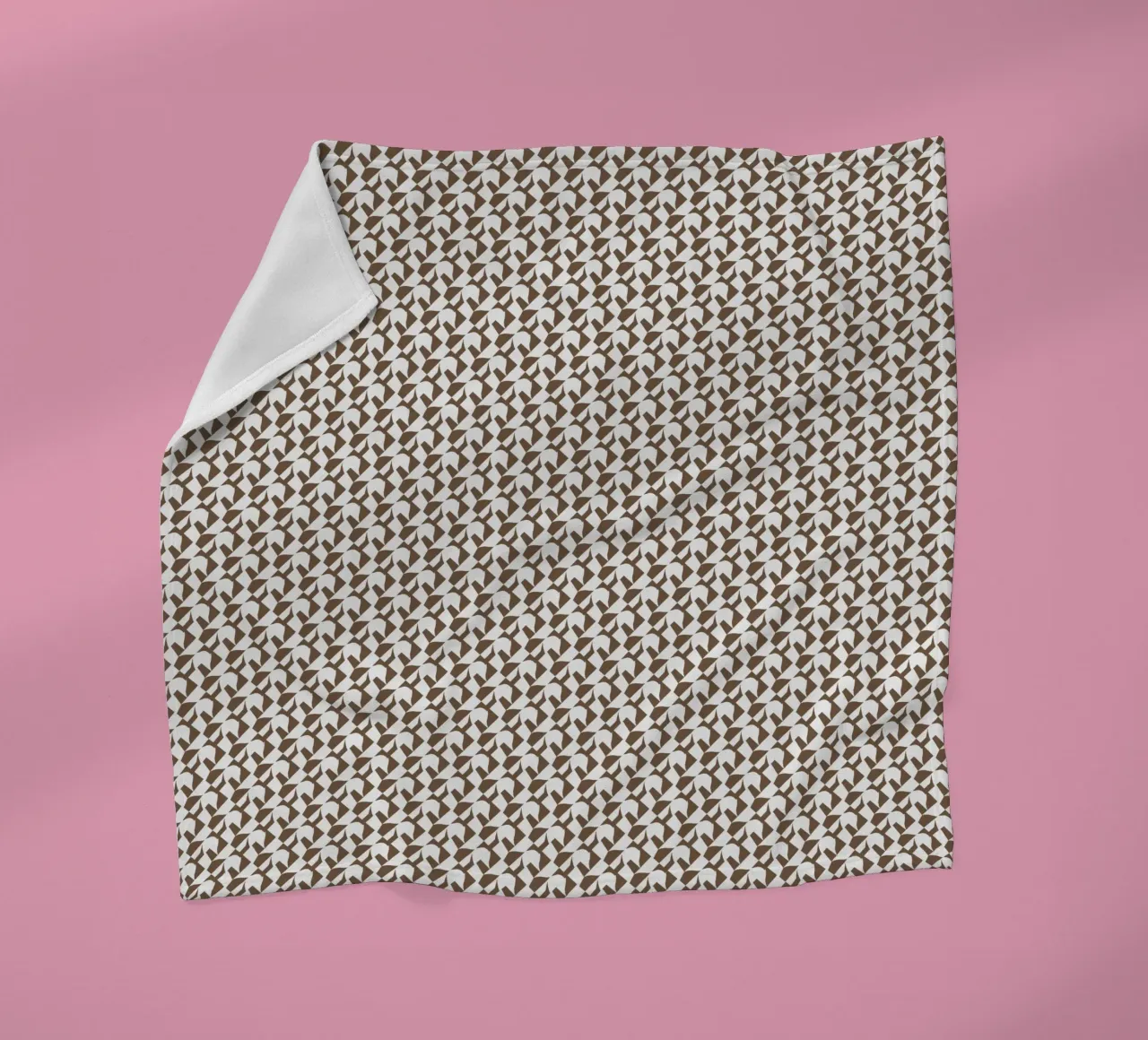 Scandinavian organic shape seamless pattern fleece blanket by Little Dean