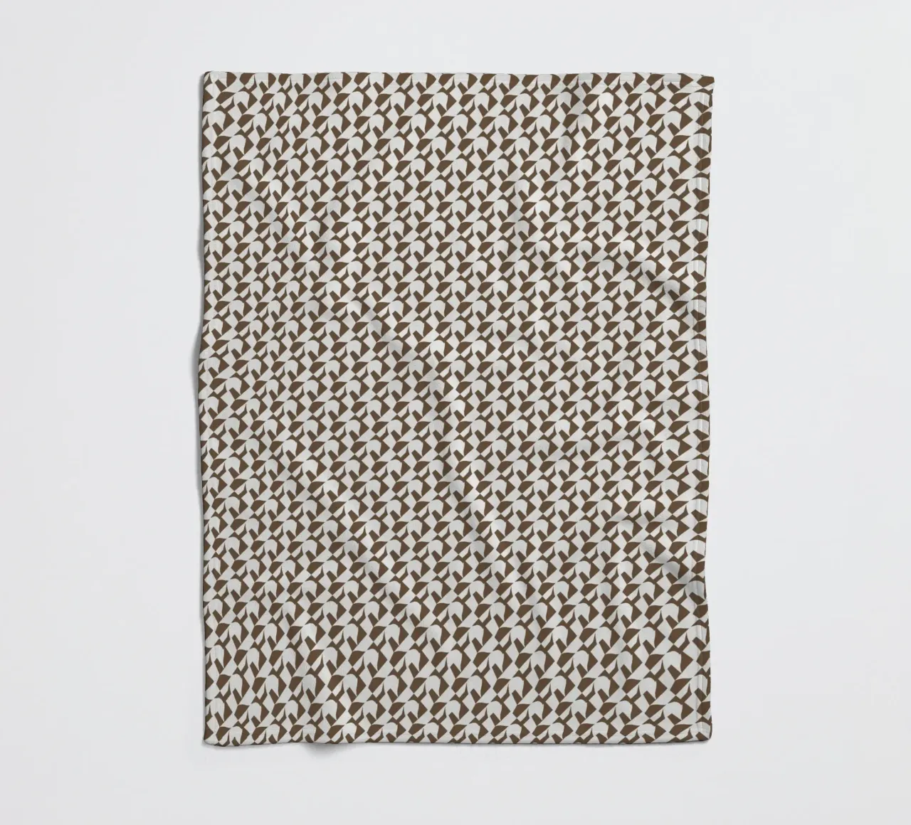Scandinavian organic shape seamless pattern fleece blanket by Little Dean