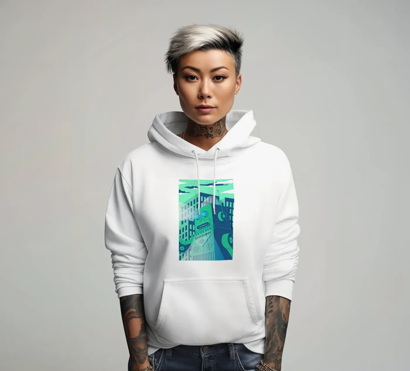 Intergalactic hoodie by The Poster Kid