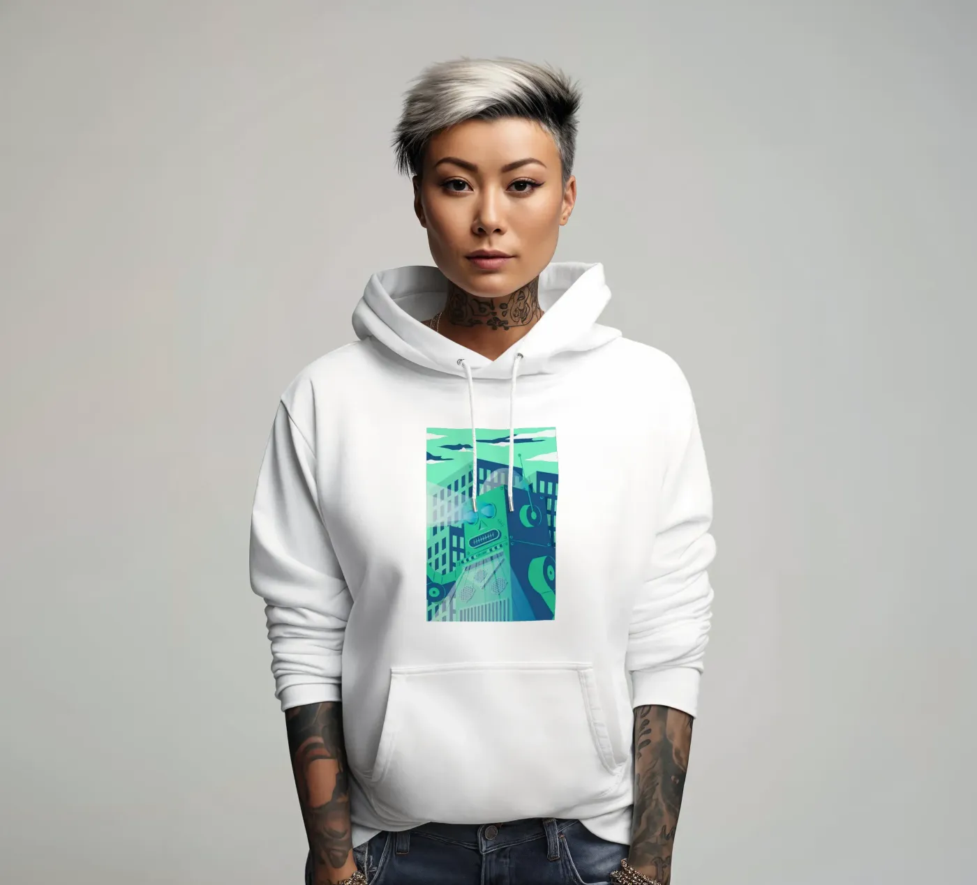 Intergalactic felpa con cappuccio da The Poster Kid