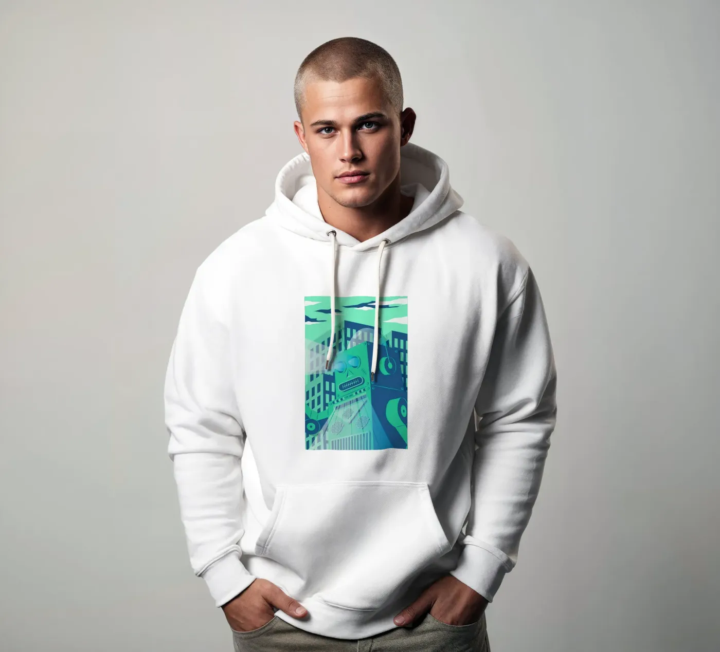 Intergalactic felpa con cappuccio da The Poster Kid