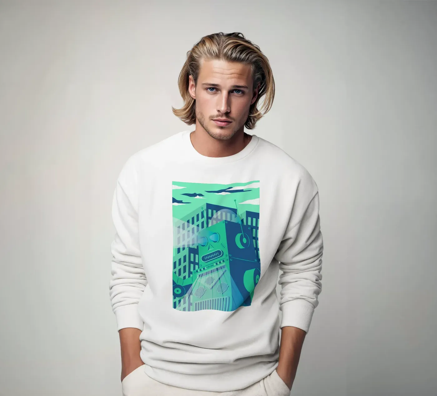 Intergalactic sweatshirt by The Poster Kid