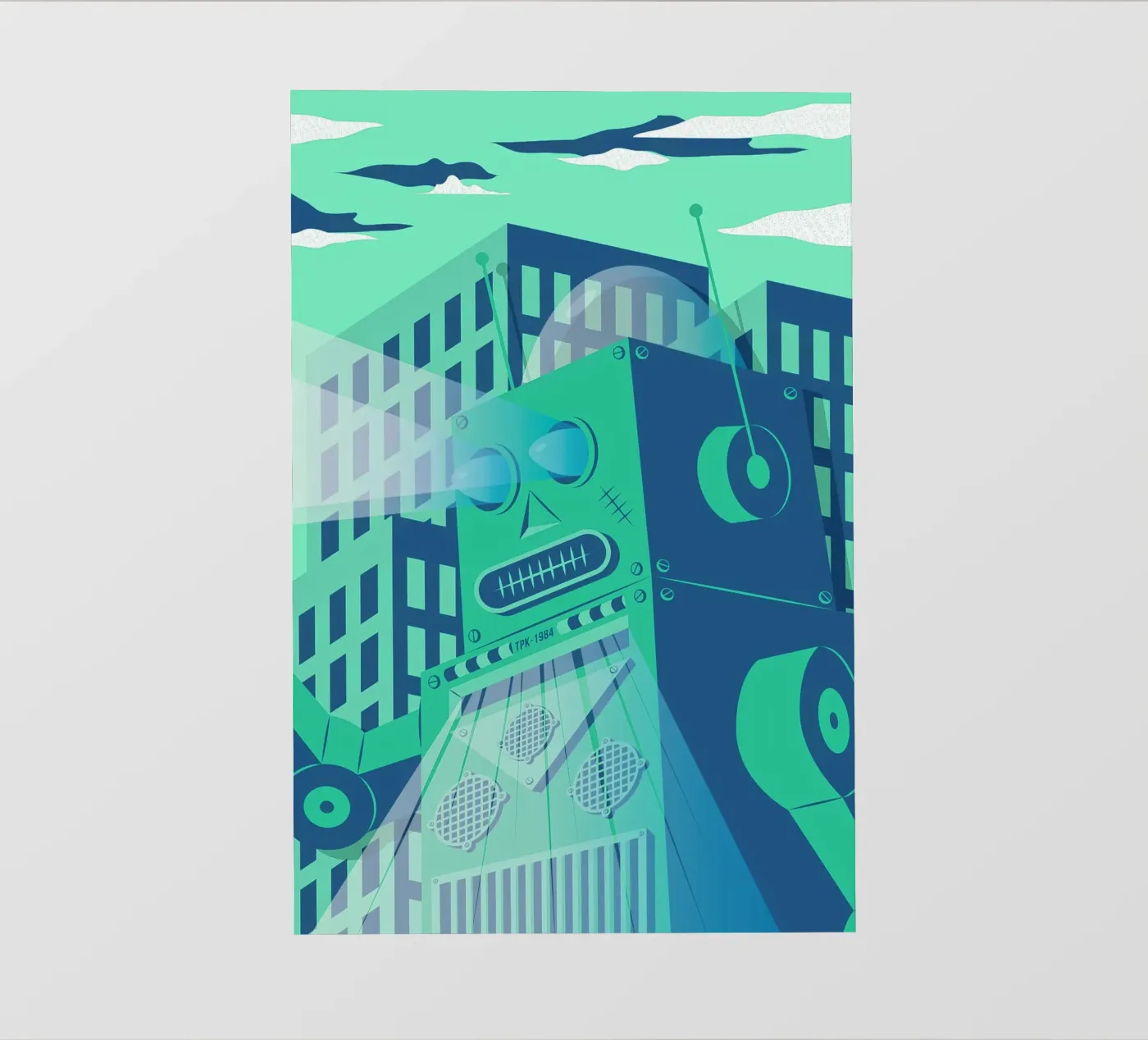 Intergalactic backlit film by The Poster Kid