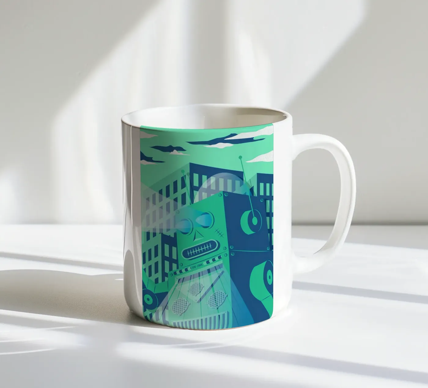 Intergalactic Keramik Tasse von The Poster Kid