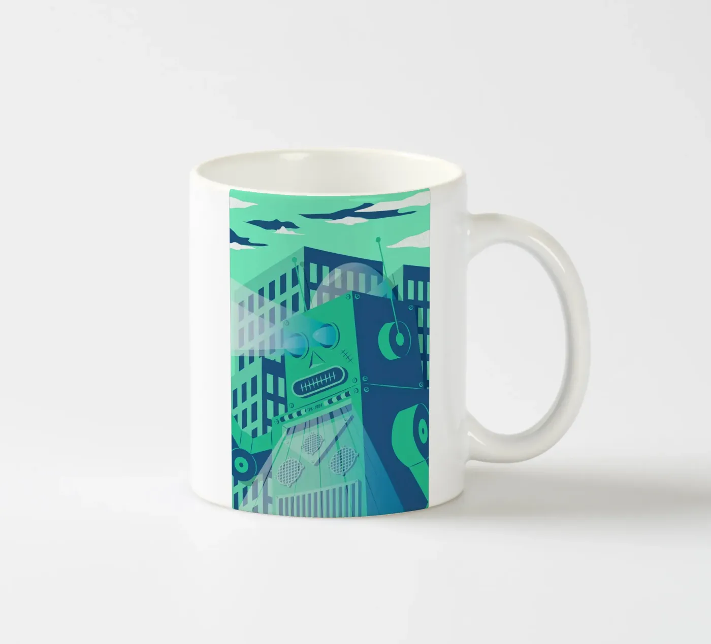 Intergalactic Keramik Tasse von The Poster Kid