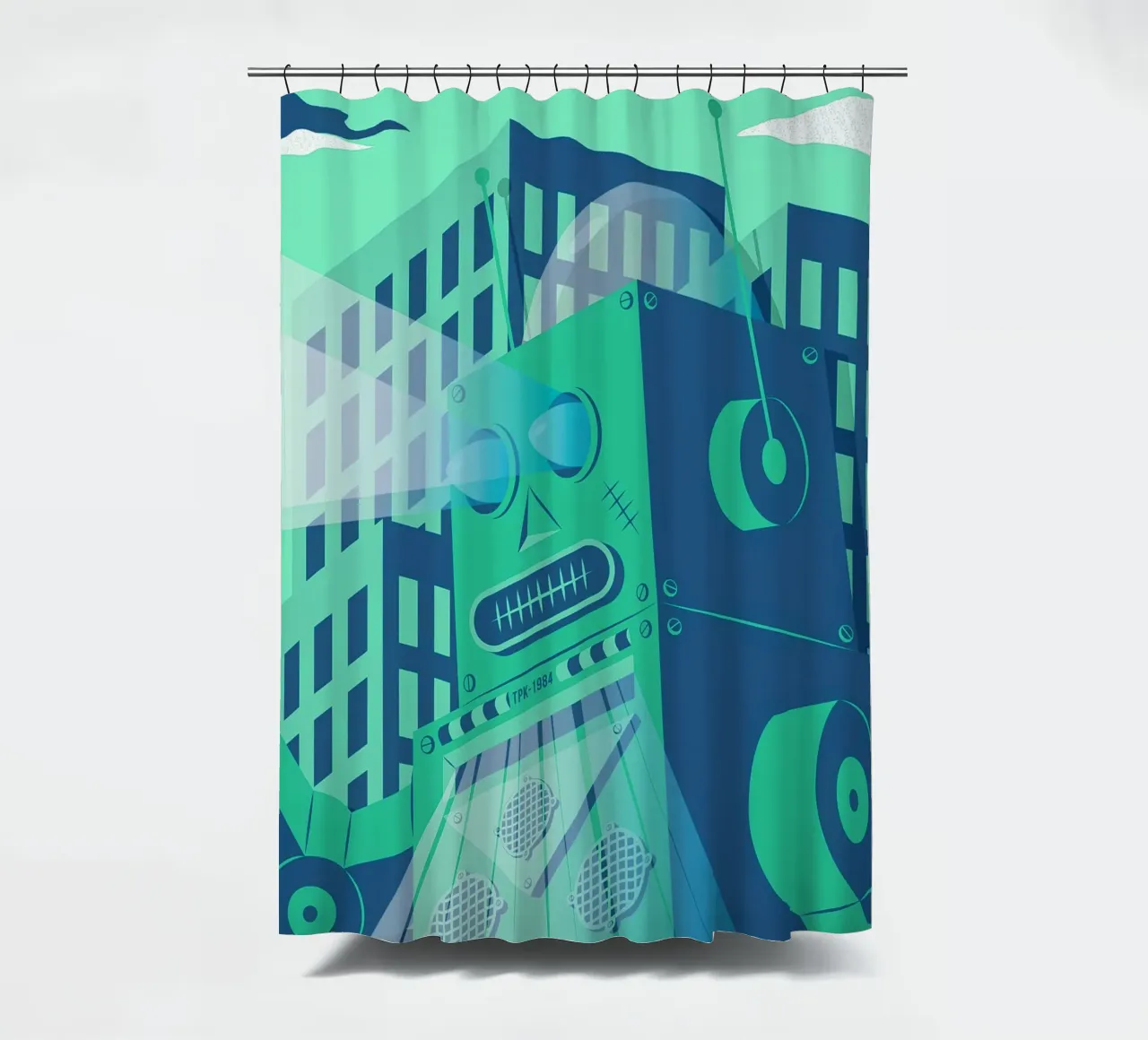 Intergalactic Duschvorhang von The Poster Kid