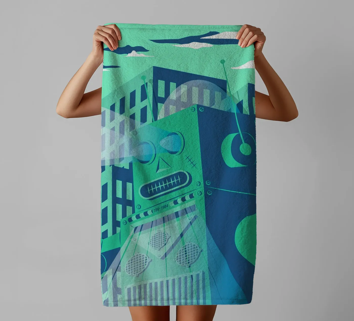 Intergalactic asciugamano da bagno da The Poster Kid