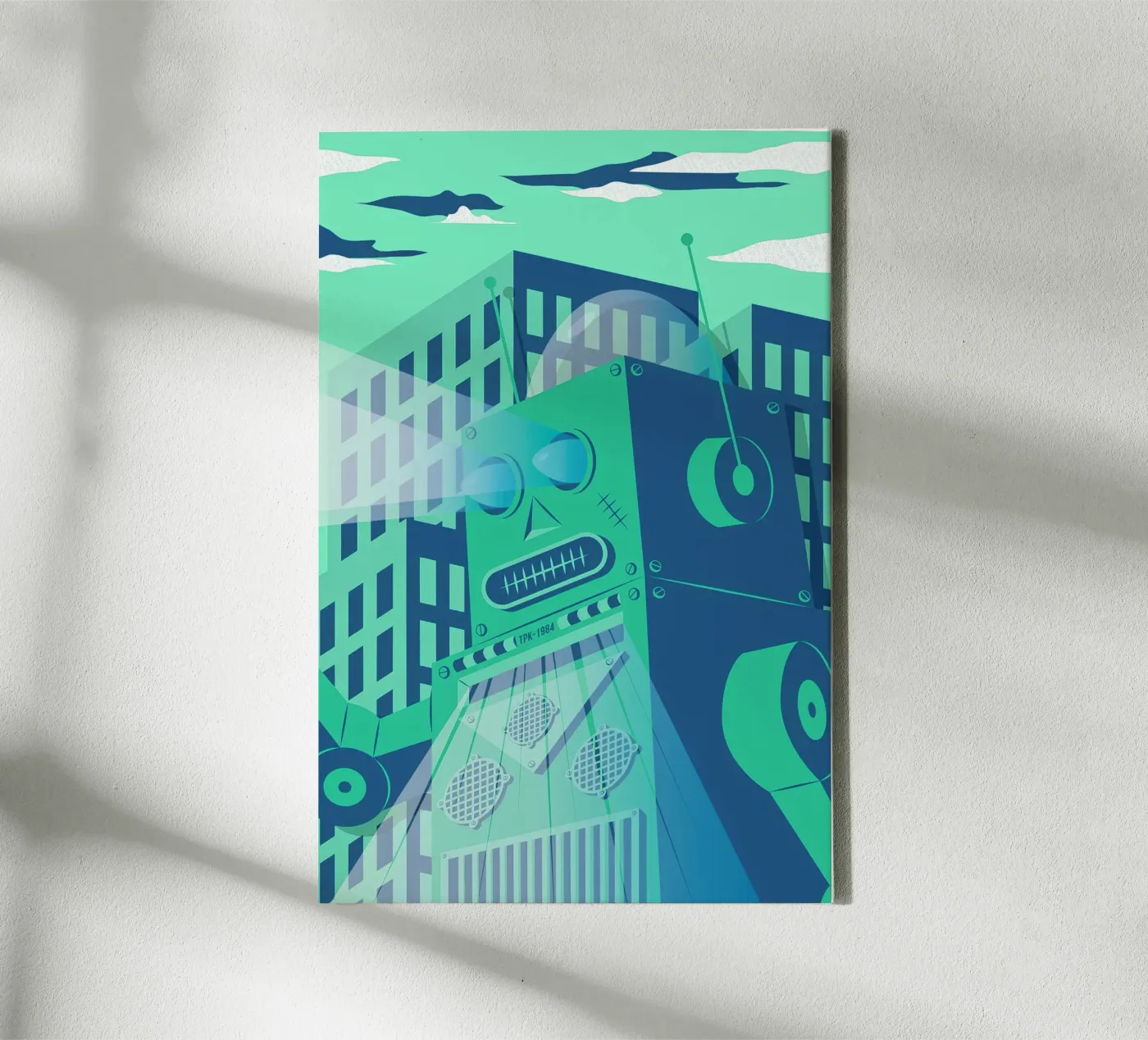 Intergalactic canvas van The Poster Kid