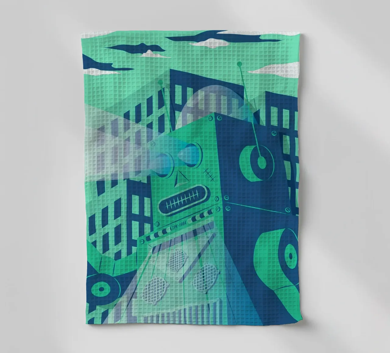 Intergalactic Geschirrtuch von The Poster Kid