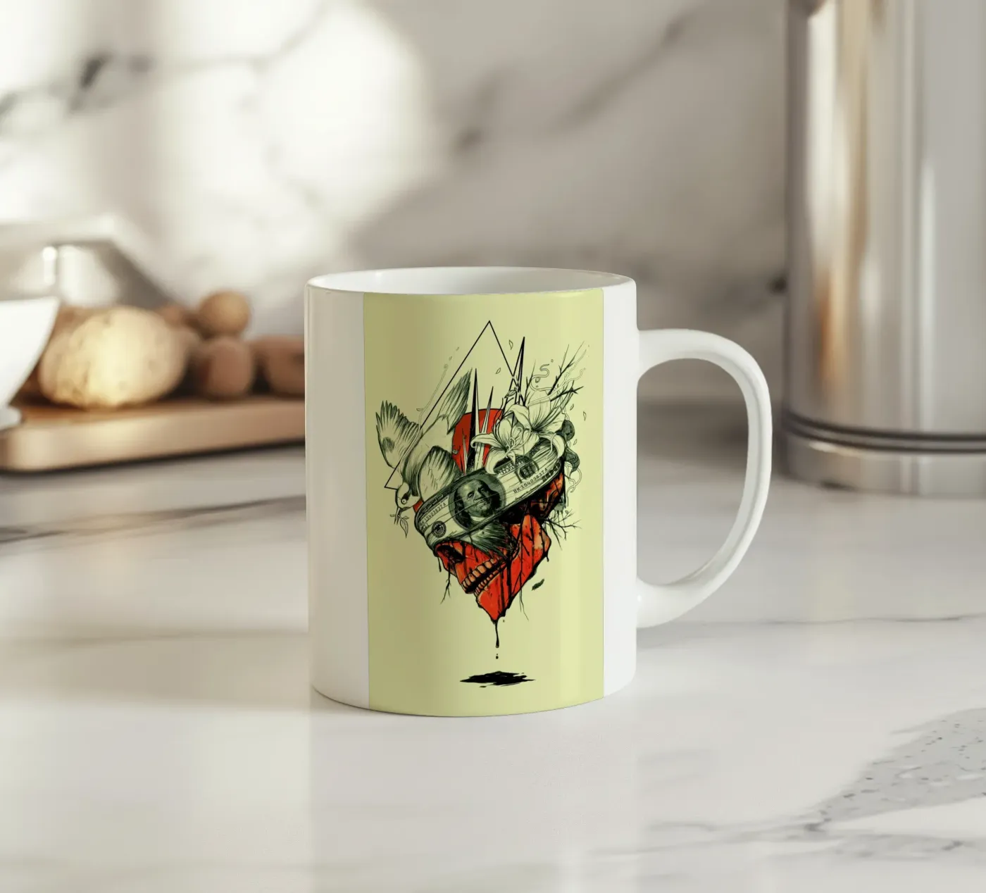 Blind ceramic mug by Nicebleed
