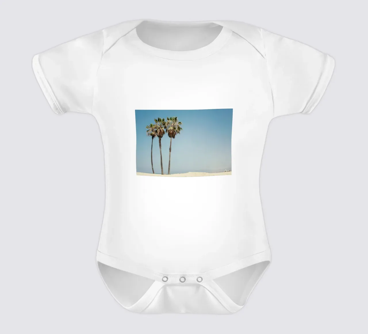 Venice Beach Palms Kurzarm Babybody von Catherine McDonald