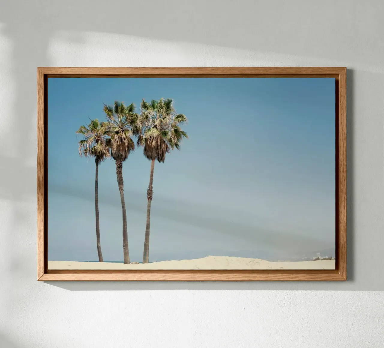Venice Beach Palms tela con Cornice a cassetta da Catherine McDonald