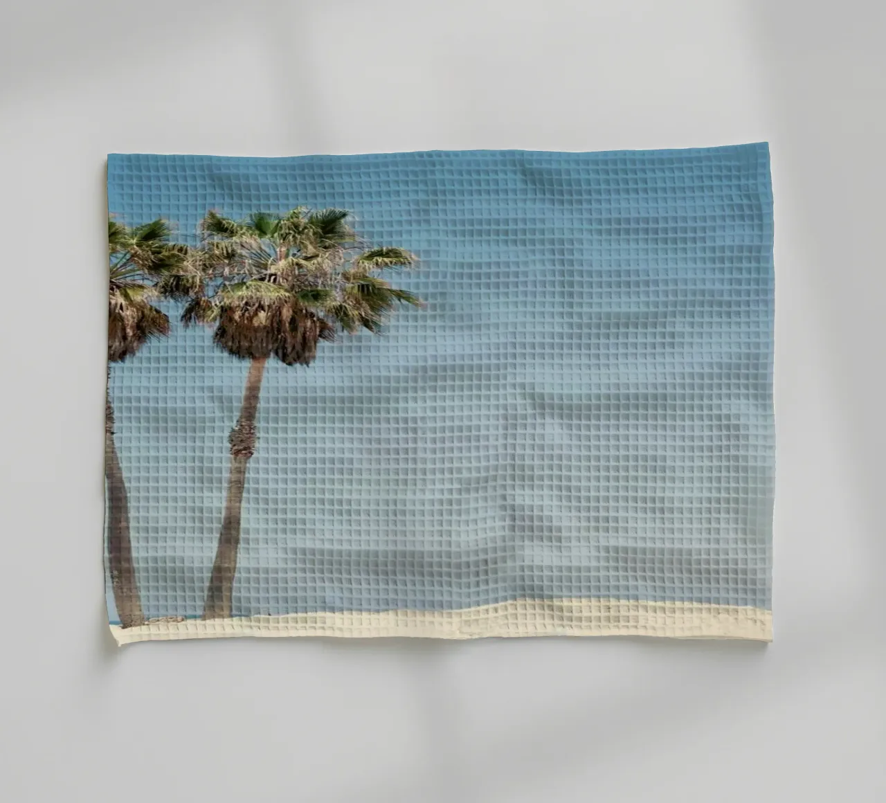 Venice Beach Palms tea towel by Catherine McDonald