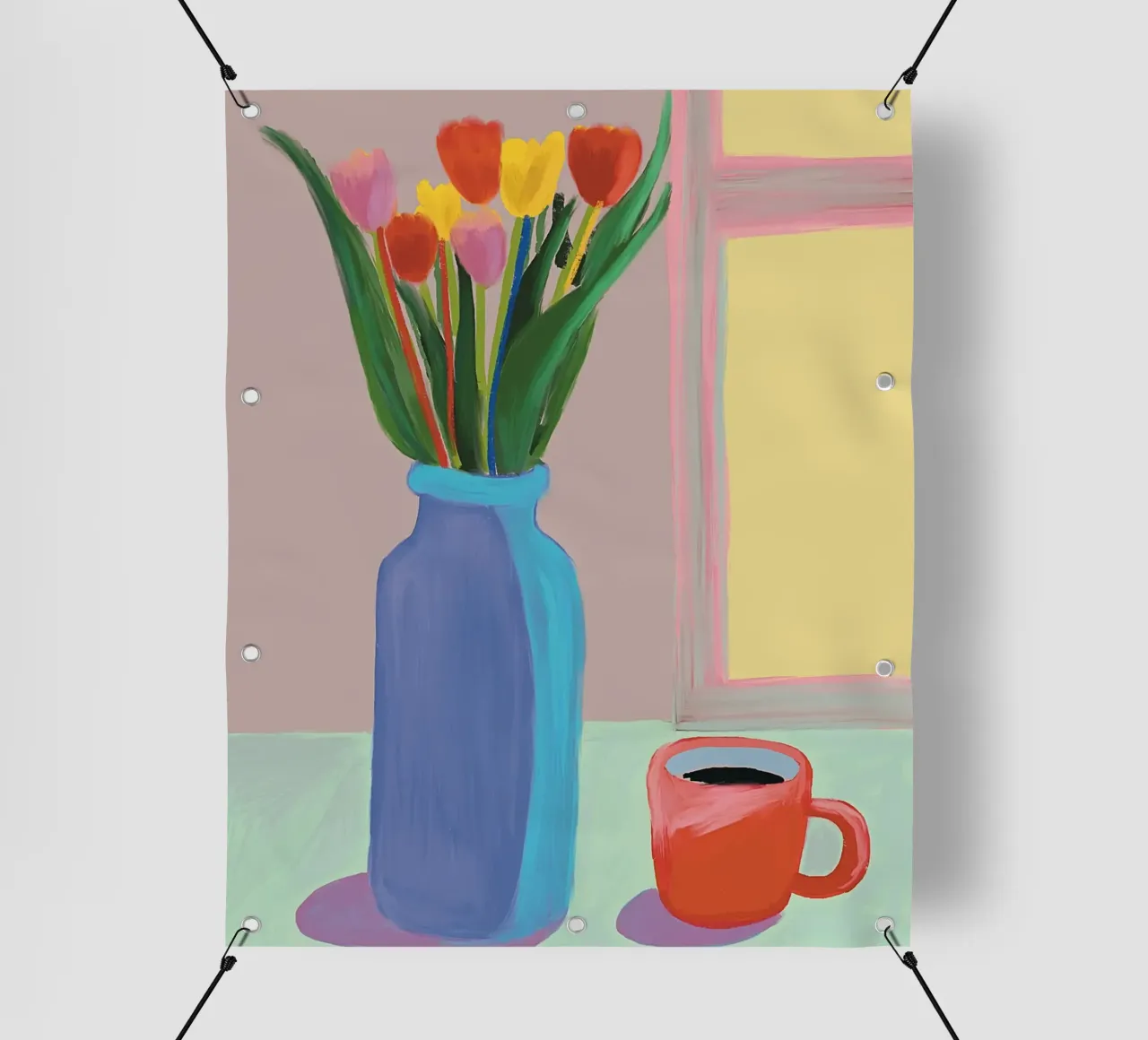 Fiori Amsterdam telo in pvc da tainah negreiros