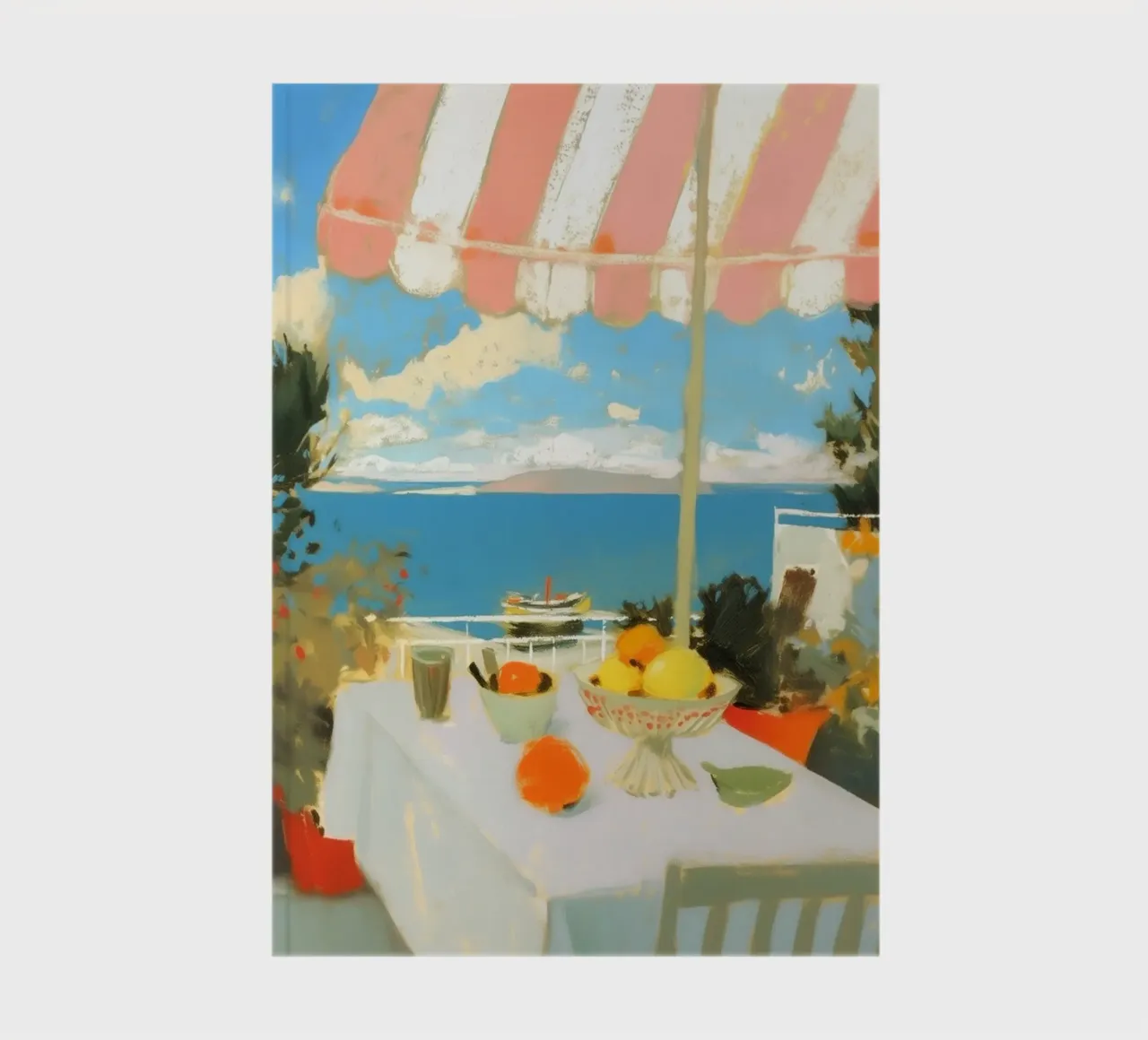 Mediterran Gourme flair notebook by Carinaprint