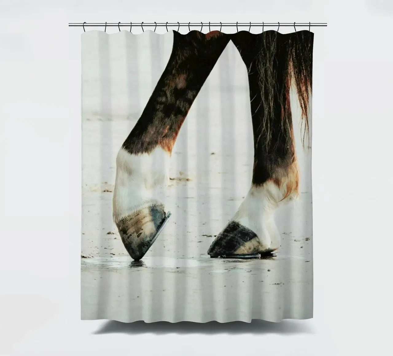 Tango shower curtain by Ingrid Beddoes
