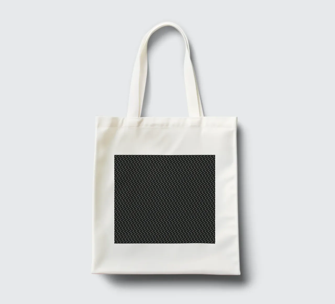 Geometrical seamless pattern -black tote bag by Little Dean