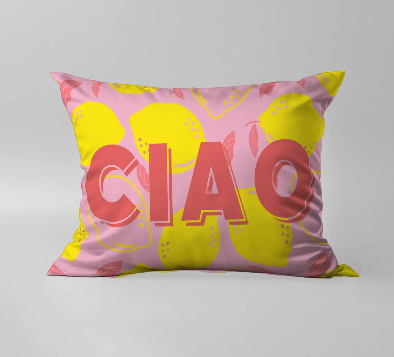 Ciao with lemons cuscino da Ohkimiko