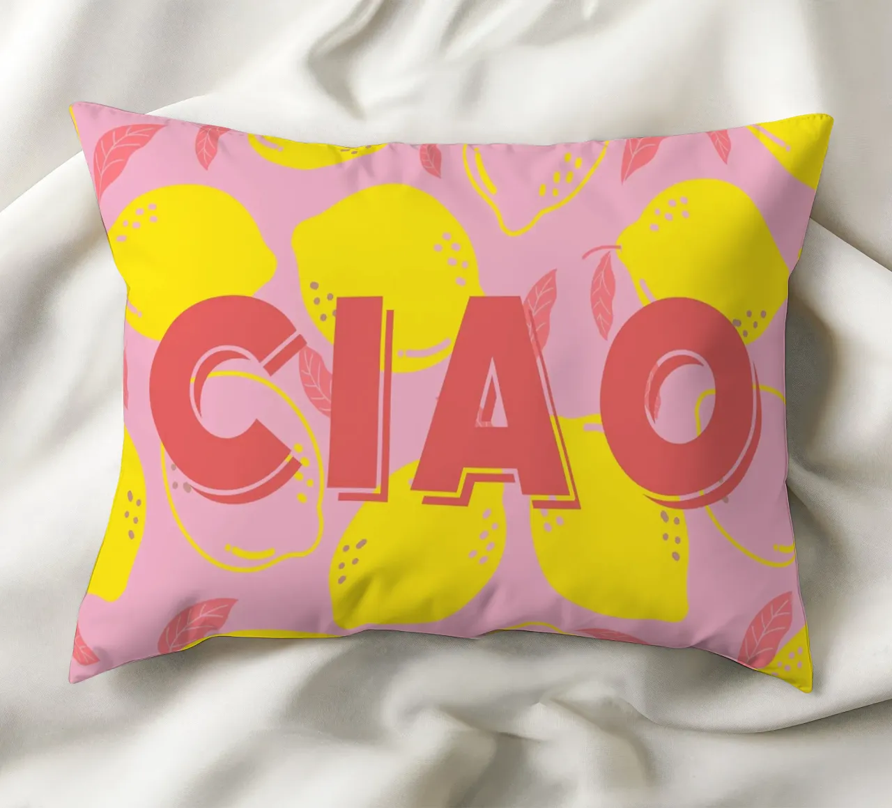 Ciao with lemons cuscino da Ohkimiko
