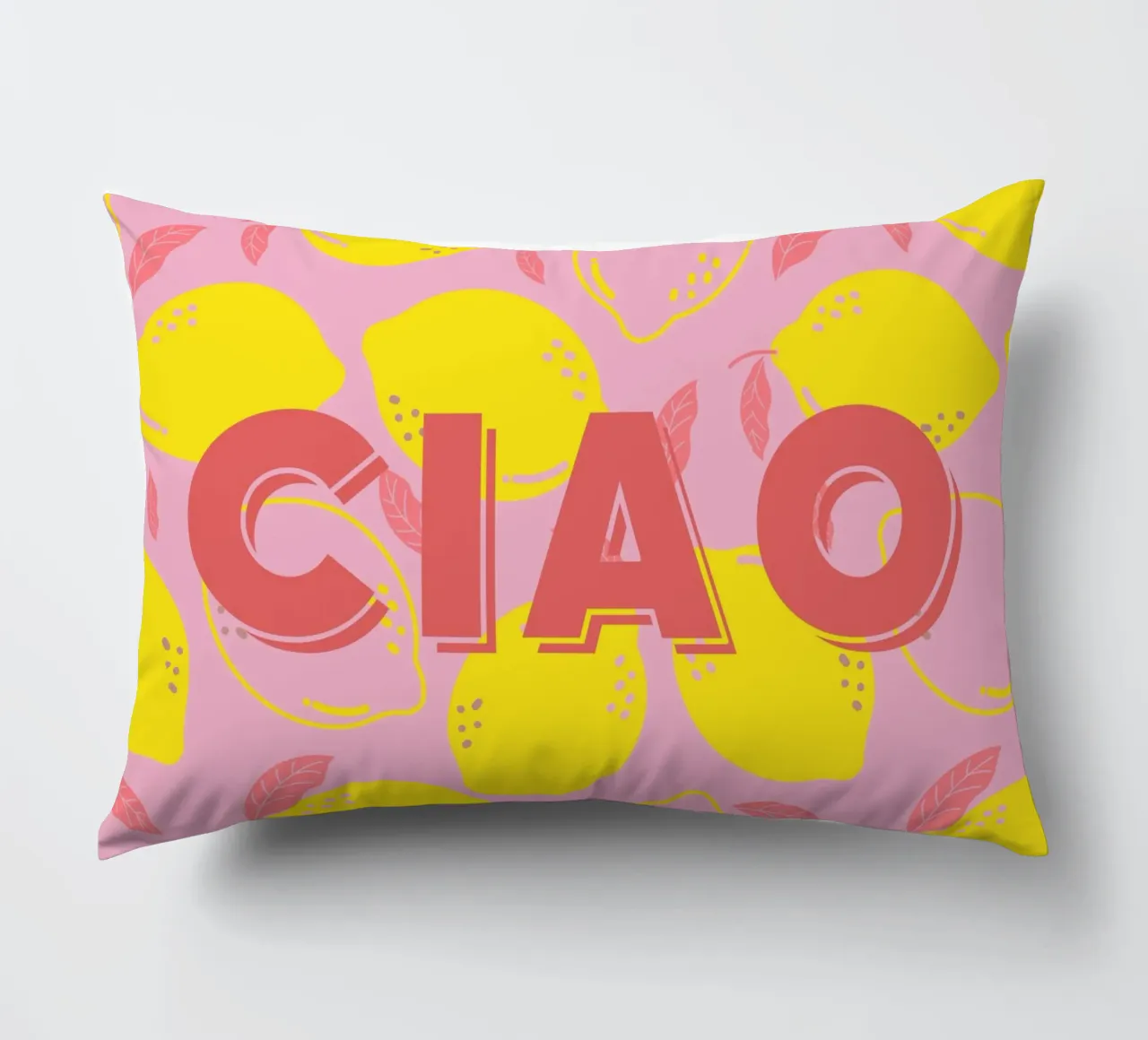 Ciao with lemons cuscino da Ohkimiko