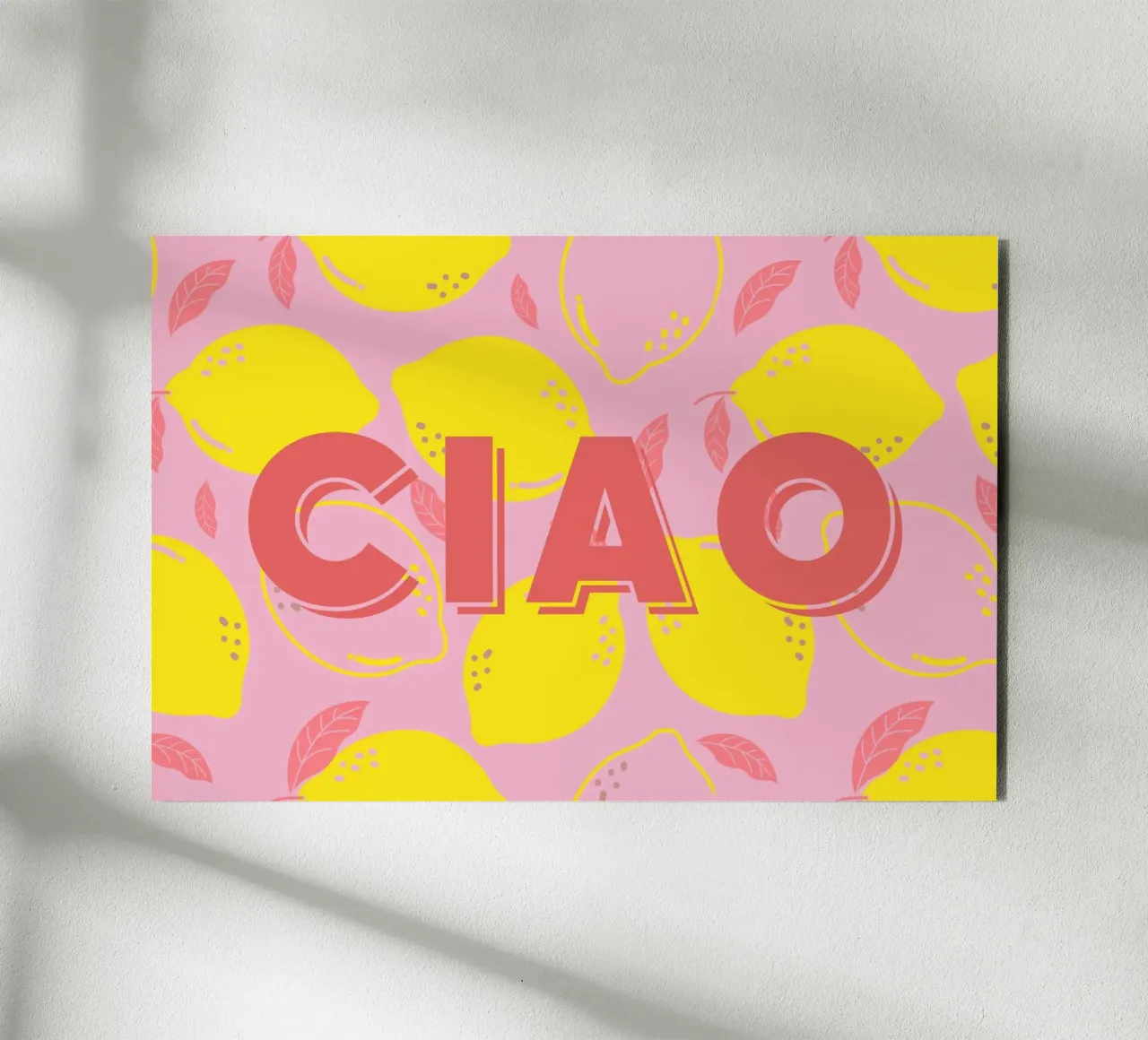 Ciao with lemons alluminio dibond da Ohkimiko