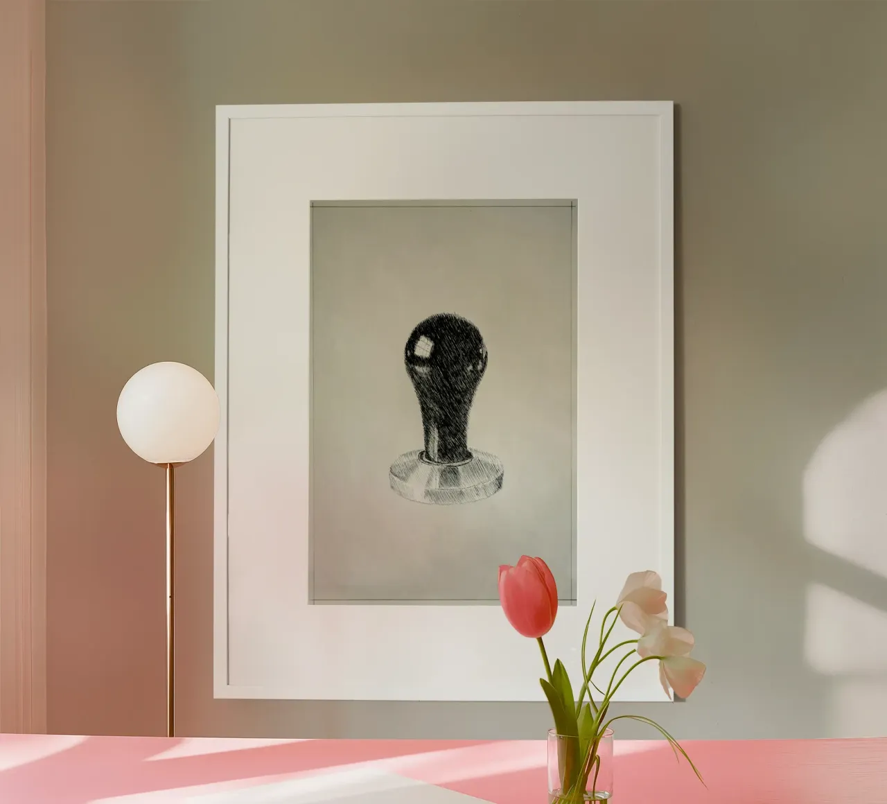 Profond - Tamper poster con telaio in legno da David Diehl