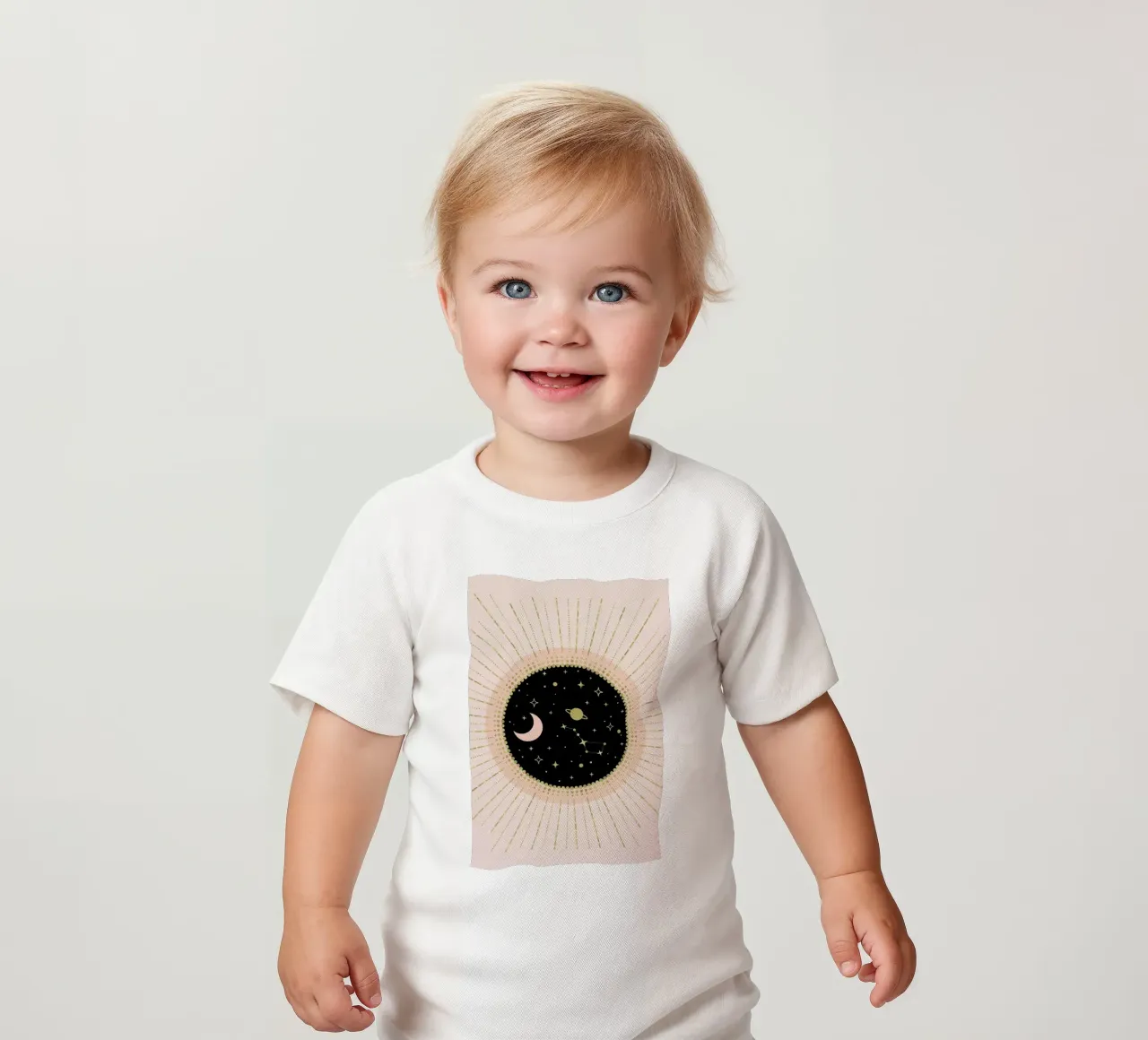 Love in Space Baby T-Shirt von cafelab