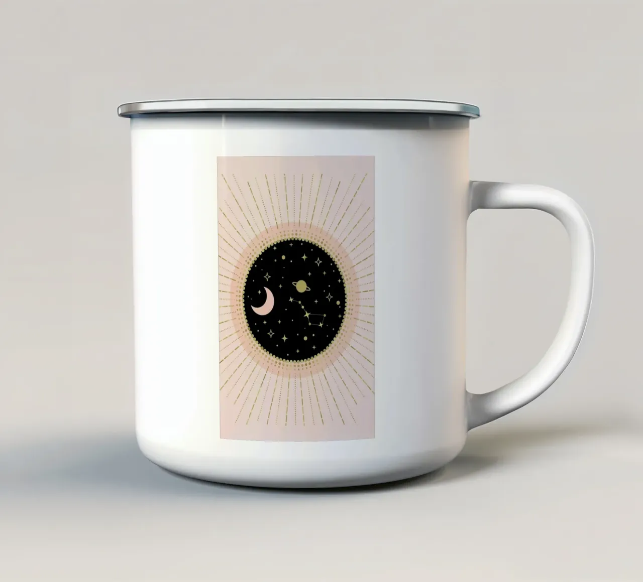 Love in Space tazza in smalto da cafelab