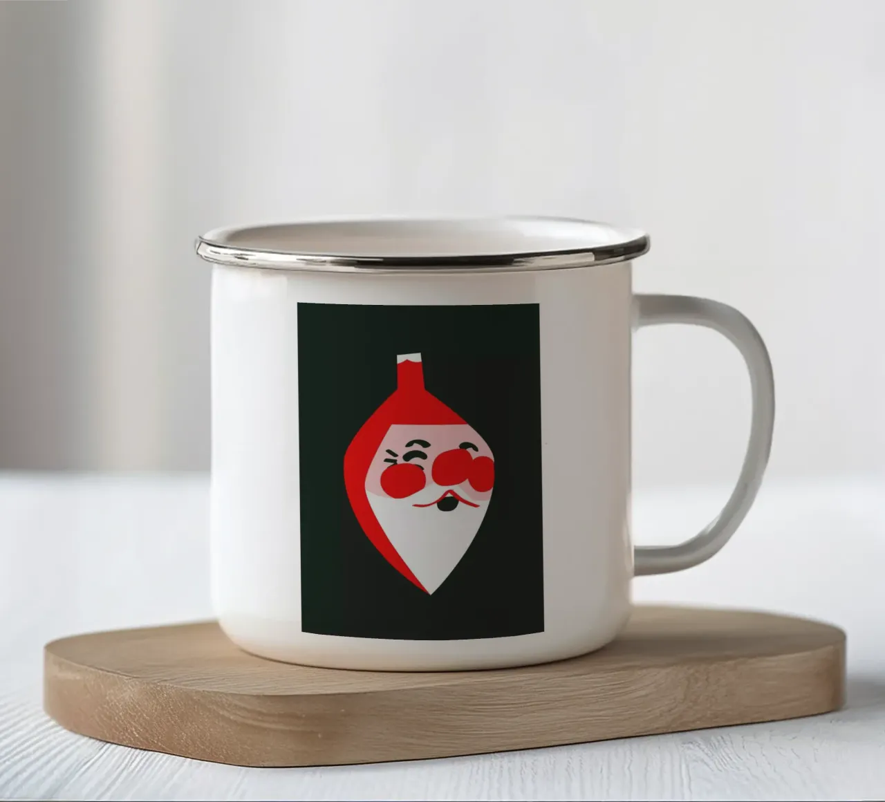 Santas Ornament tazza in smalto da Mariery Young