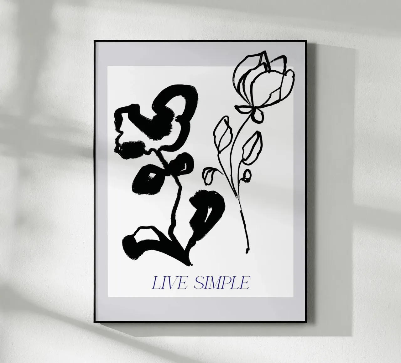 Live Simple No 03 acrylic glass by treechild