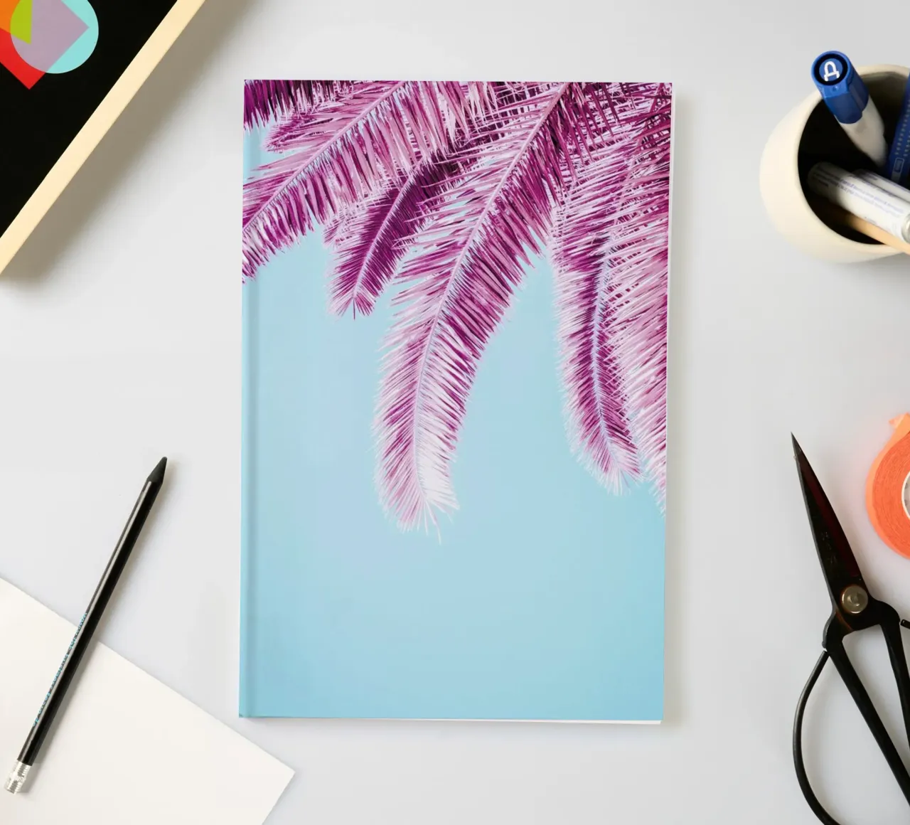 Pink Palm Trees notebook by Victoria Frost