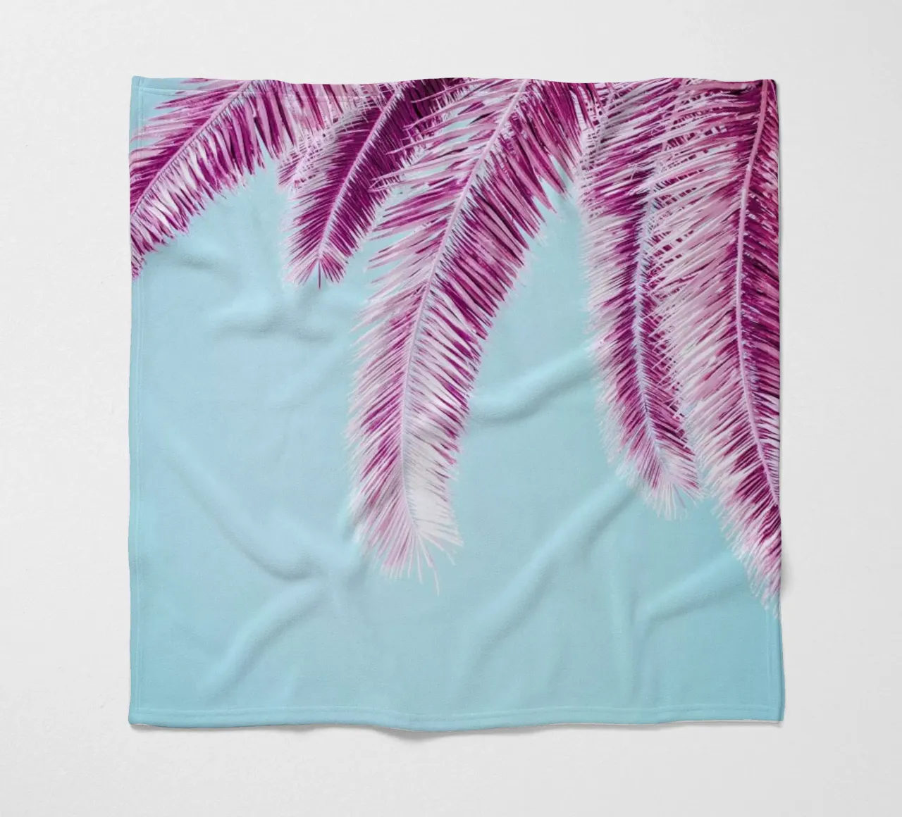Pink Palm Trees coperta in pile da Victoria Frost