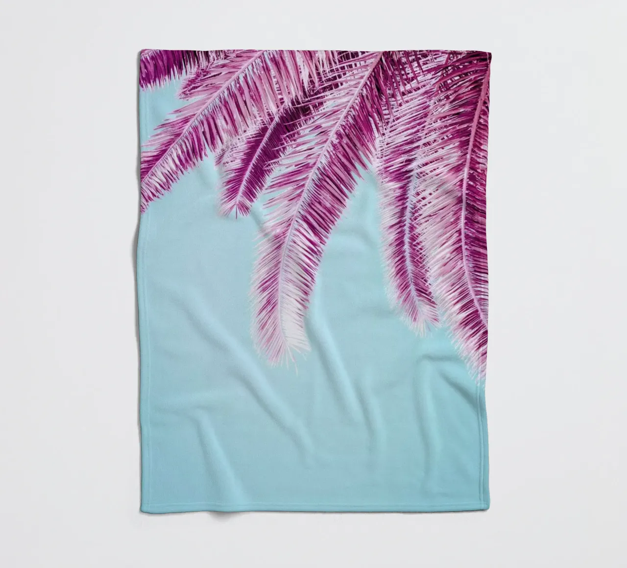 Pink Palm Trees coperta in pile da Victoria Frost